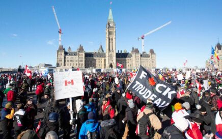 Convoi de la “liberté” à Ottawa. Photo: AFP